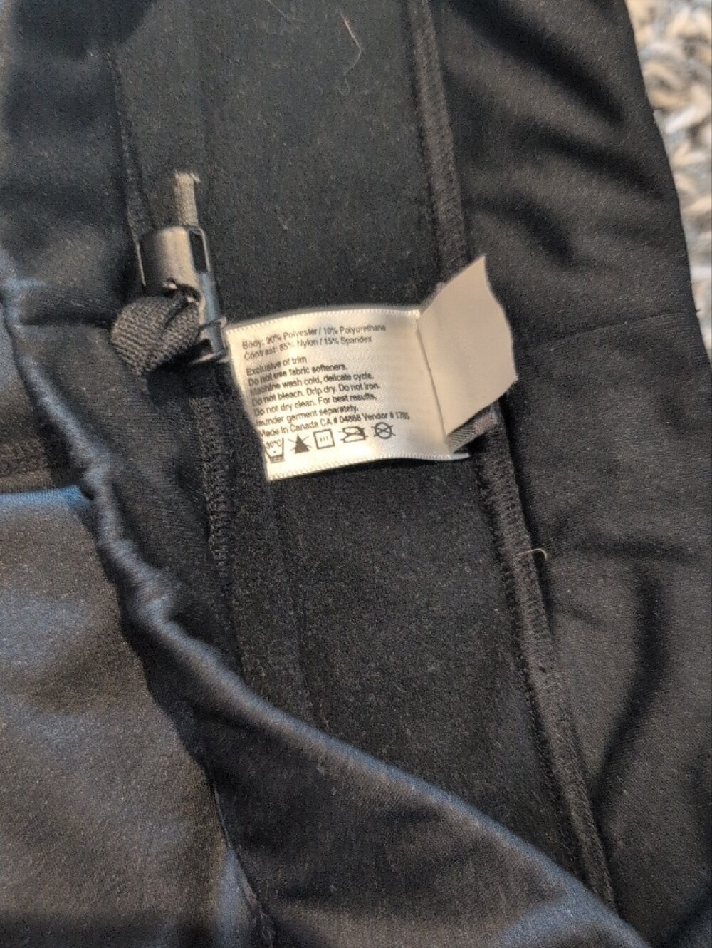 532 - MEC Black Performance Pants | Women's Athletic Travel Outdoor Pants | Zips - Picture 4 of 9